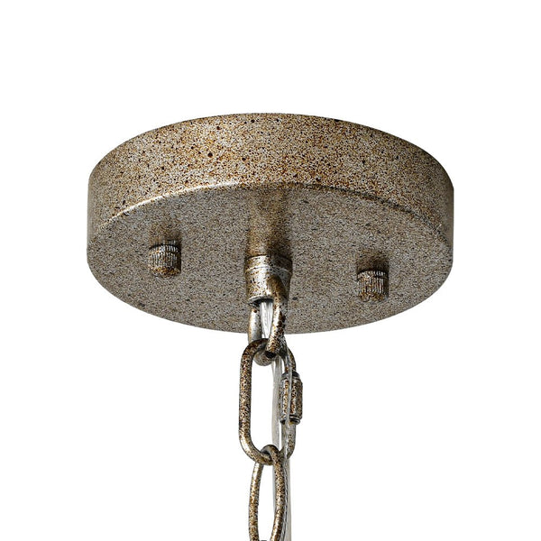 Chandelierias - Industrial - Style Single - Light Conical Metal Shade Pendant - Pendants - Mottled - Silver -