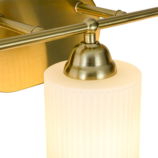 Chandelierias-Mid-Century 3-Light Cylinder Frosted Opal Ribbed Glass Bathroom Vanity Sconce-Wall Light-3-Light-