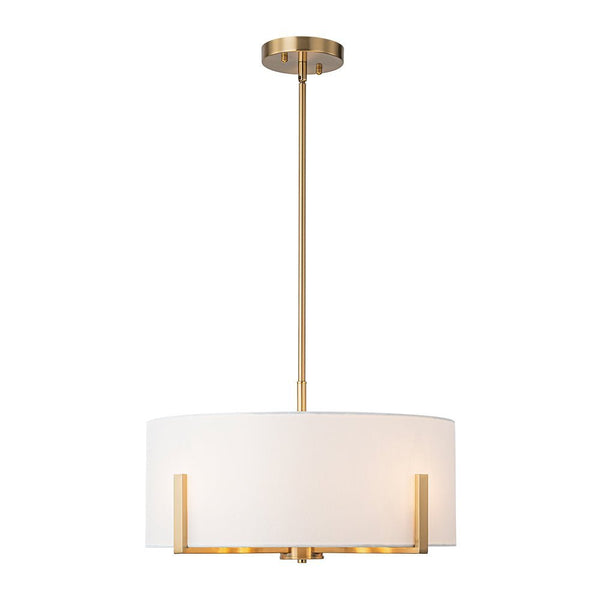Chandelierias - Mid - century 8 - Light Drum Semi - Flush Mount /Pendant - Chandeliers - Black -