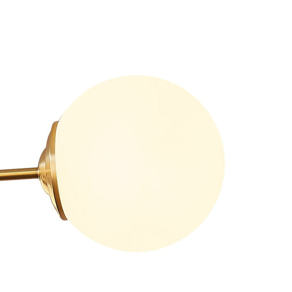 Chandelierias - Mid - century Brass Modern Tiered Sputnik Glass Globe Chandelier - Chandelier - 8 Bulbs (Back - order & Arrive in 4 weeks) -