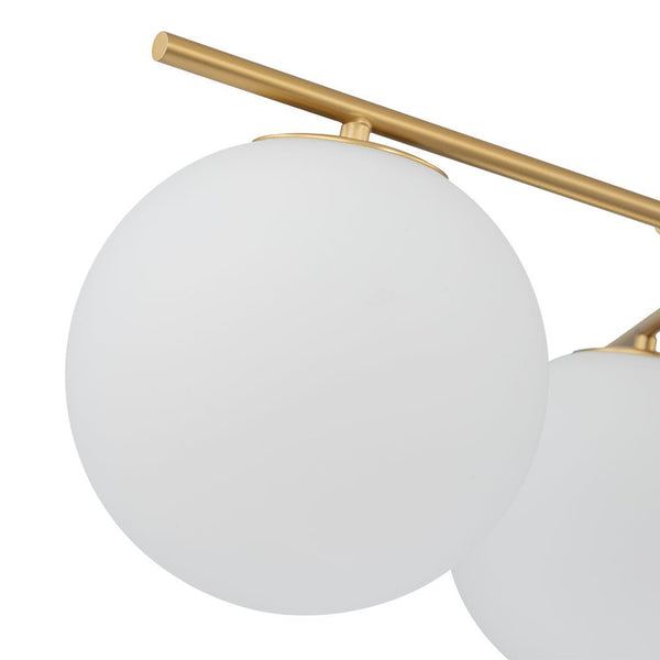 Chandelierias - Mid - century Milky White Glass Globe Sputnik Tiered Chandelier - Chandelier - 1 - Tier -