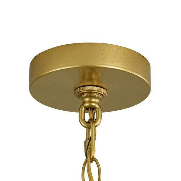 Chandelierias - Mid - century Modern 4 - Light Panpipe Design Tiered Pendant - Pendant - Gold -