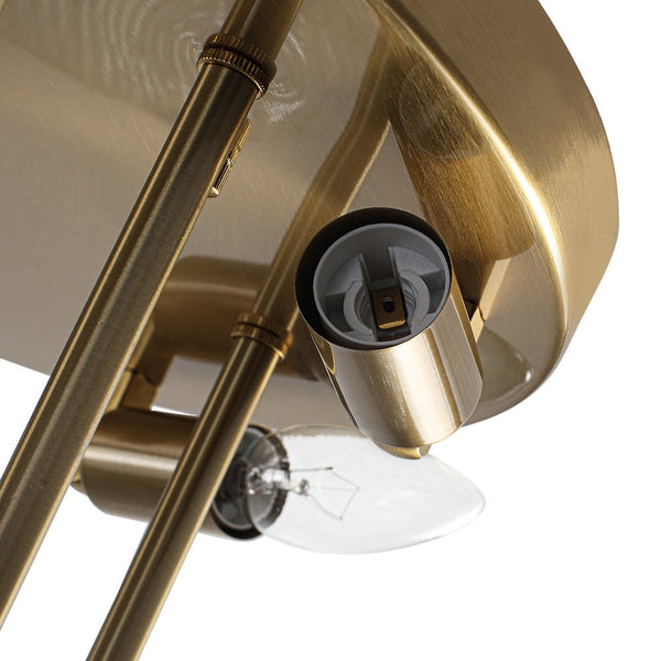 Chandelierias - Mid - Century Modern 6 - Light Transparent Rain Texture Glass Disc Flush Mount - Semi Flush - Brass -