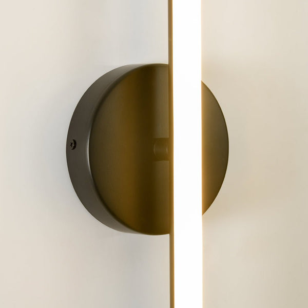 Chandelierias - Minimalist 1 - Light Dimmable LED Stirp Wall Sconce - Wall Light - Black -