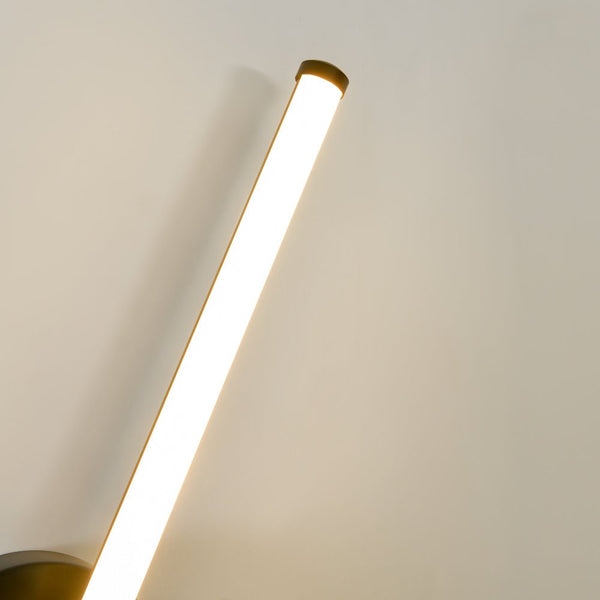 Chandelierias - Minimalist 1 - Light Dimmable LED Stirp Wall Sconce - Wall Light - Black -