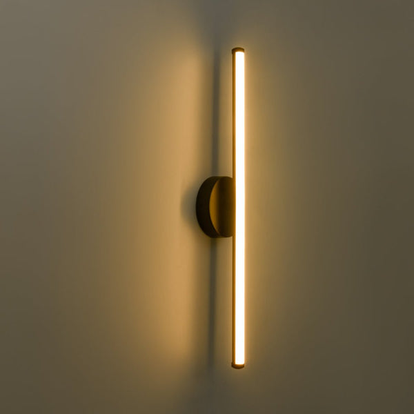 Chandelierias - Minimalist 1 - Light Dimmable LED Stirp Wall Sconce - Wall Light - Black -