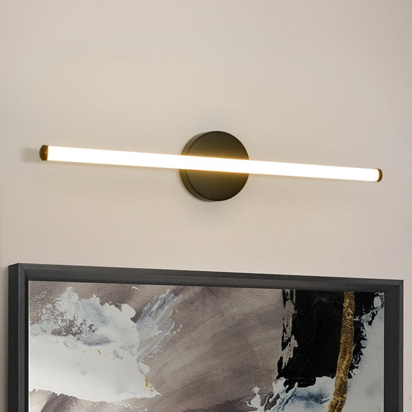 Chandelierias - Minimalist 1 - Light Dimmable LED Stirp Wall Sconce - Wall Light - Black -