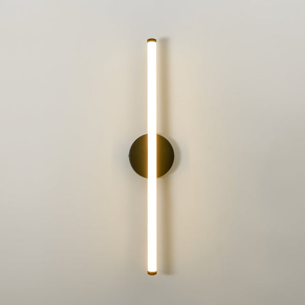 Chandelierias - Minimalist 1 - Light Dimmable LED Stirp Wall Sconce - Wall Light - Black -