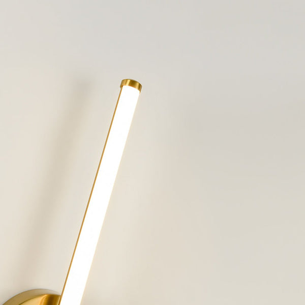 Chandelierias - Minimalist 1 - Light Dimmable LED Stirp Wall Sconce - Wall Light - Black -