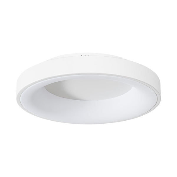 Chandelierias - Minimalist Round Dimmable LED Flush Mount - Semi Flush - White -