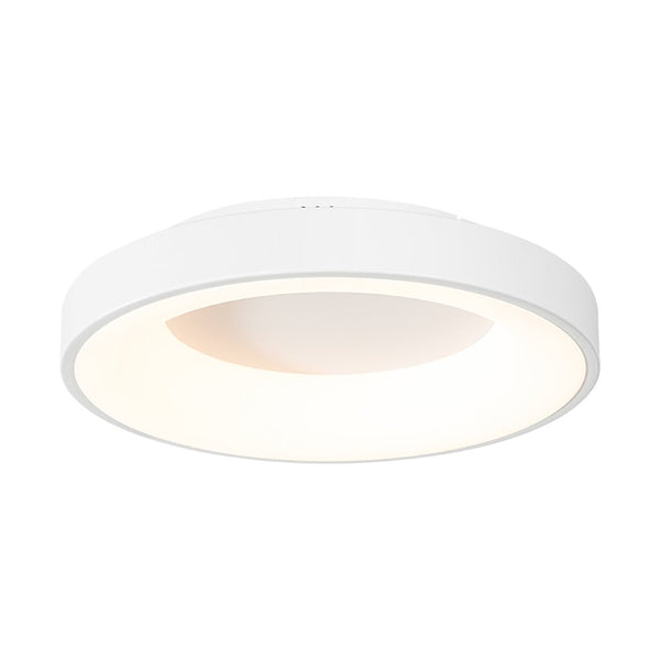 Chandelierias - Minimalist Round Dimmable LED Flush Mount - Semi Flush - White -