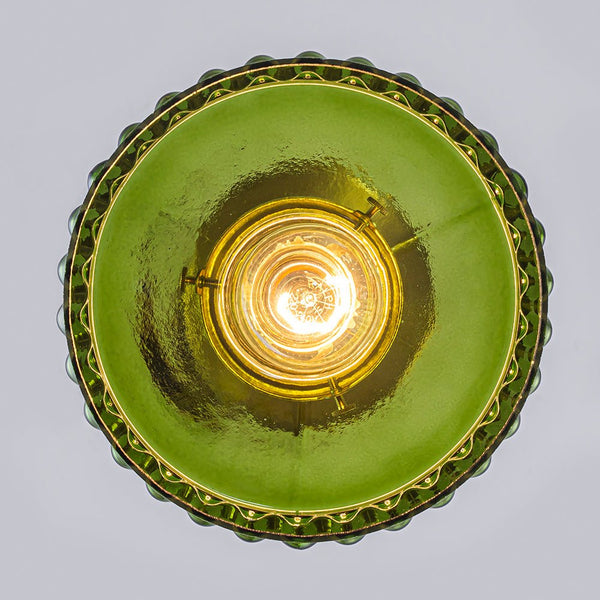 Chandelierias-Modern 1-Light Fluted Drum Glass Single Island Pendant-Pendants-Clear-
