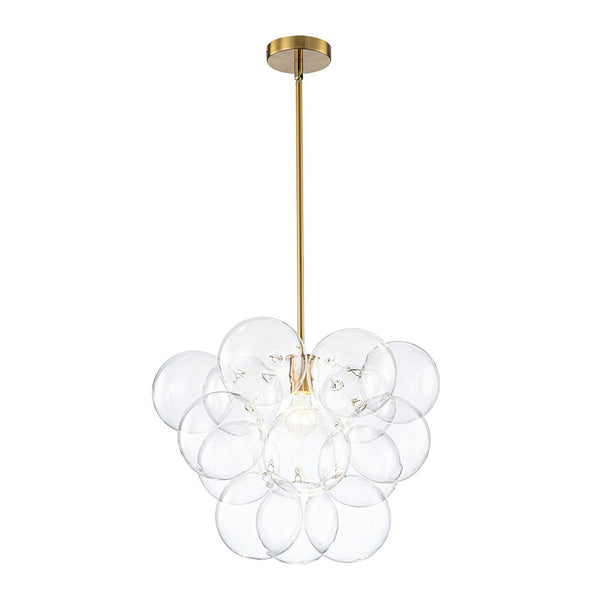 Chandelierias - Modern 1 - Light Glass Globe Cluster Bubble Chandelier - Chandeliers - Swirled Glass -