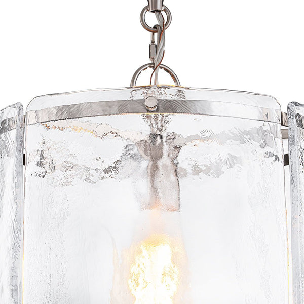 Chandelierias - Modern 1 - Light Water Glass Cylinder Single Pendant - Pendant - Gold -