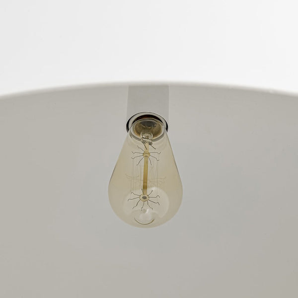 Chandelierias - Modern 1 - Light Wax Gourd Shape Half - Dome Metal Pendant - Pendant - White -