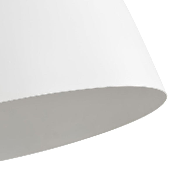 Chandelierias - Modern 1 - Light Wax Gourd Shape Half - Dome Metal Pendant - Pendant - White -