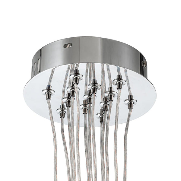 Chandelierias - Modern 13 - Light Clear Glass Globe Bubble Chandelier - Chandelier - Fiber Blown Glass -