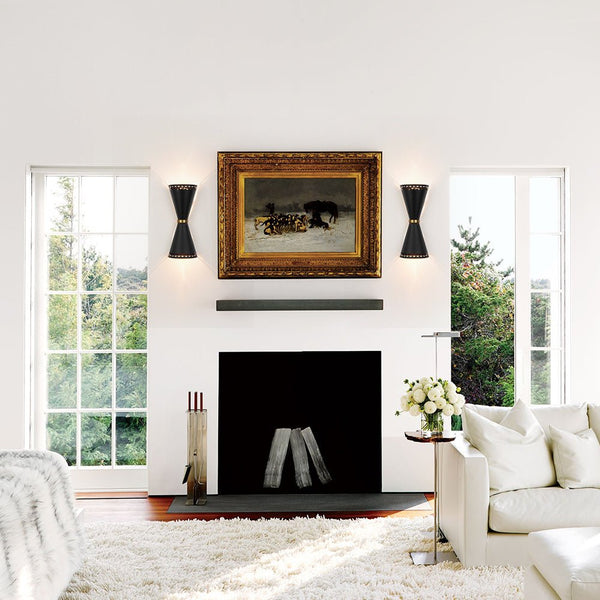 Chandelierias - Modern 2 - Light Dual Cone Hollow - out Wall Sconce - Wall Light - 2 - Pack -