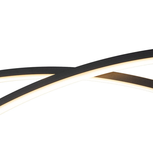 Chandelierias - Modern 2 - Light Minimalist Arc Dimmable LED Pendant - Pendant - Matte Black -