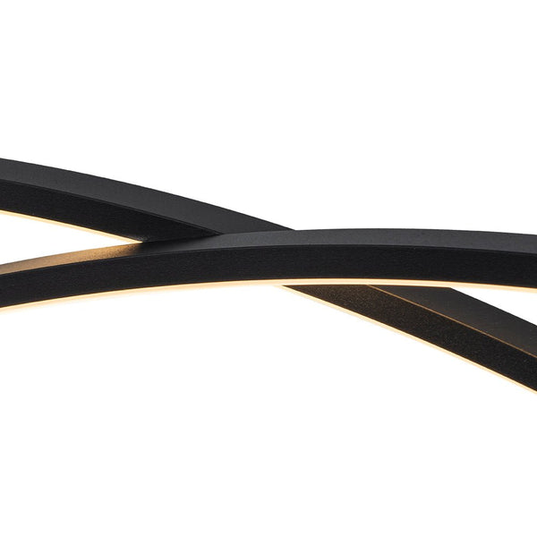 Chandelierias - Modern 2 - Light Minimalist Arc Dimmable LED Pendant - Pendant - Matte Black -