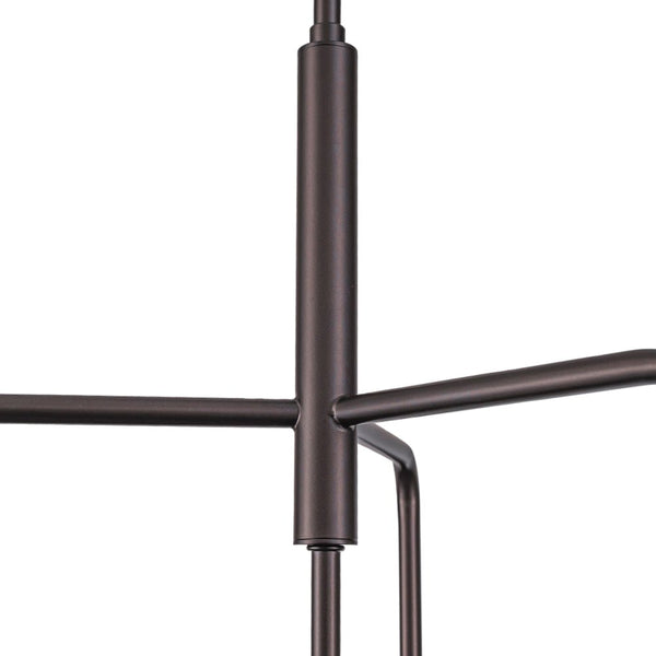 Chandelierias - Modern 4 - Light Hand - blown Clear Glass Globe Branch Chandelier - Chandelier - Oil - rubbed Bronze -