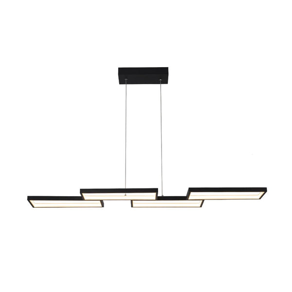 Chandelierias - Modern 4 - Light Square Frame Kitchen Island Dimmable LED Pendant - Pendant - 4 - Light -