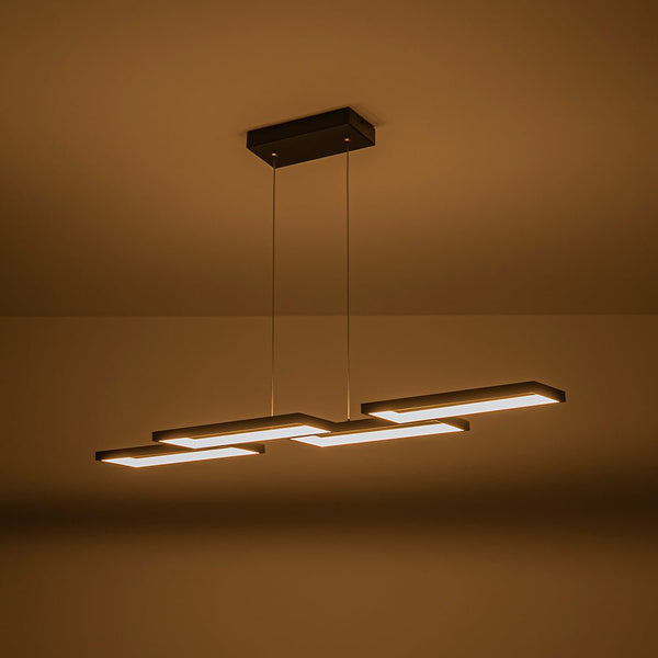 Chandelierias - Modern 4 - Light Square Frame Kitchen Island Dimmable LED Pendant - Pendant - 4 - Light -