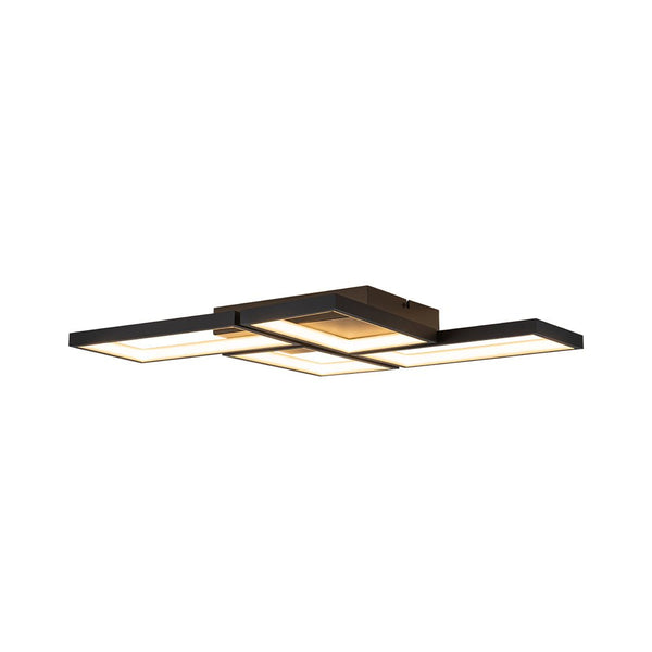 Chandelierias - Modern 4 - Light Square Grid Dimmable LED Semi - Flush Mount - Semi Flush - 4 - Light -