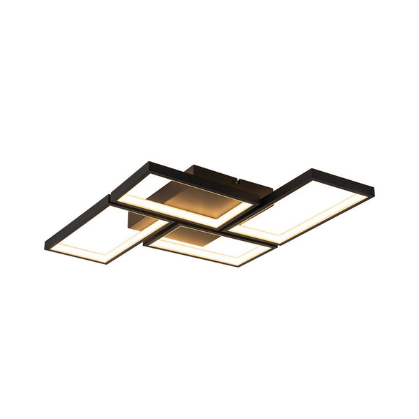 Chandelierias - Modern 4 - Light Square Grid Dimmable LED Semi - Flush Mount - Semi Flush - 4 - Light -
