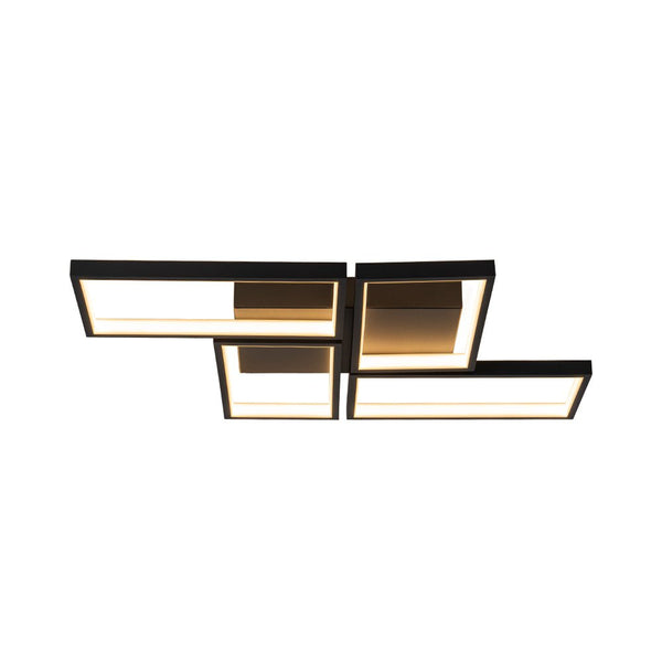 Chandelierias - Modern 4 - Light Square Grid Dimmable LED Semi - Flush Mount - Semi Flush - 4 - Light -