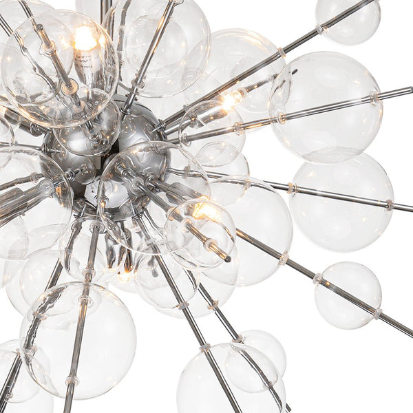Chandelierias - Modern 6 - Light Bubble String Sputnik Chandelier - Chandelier - Chrome -