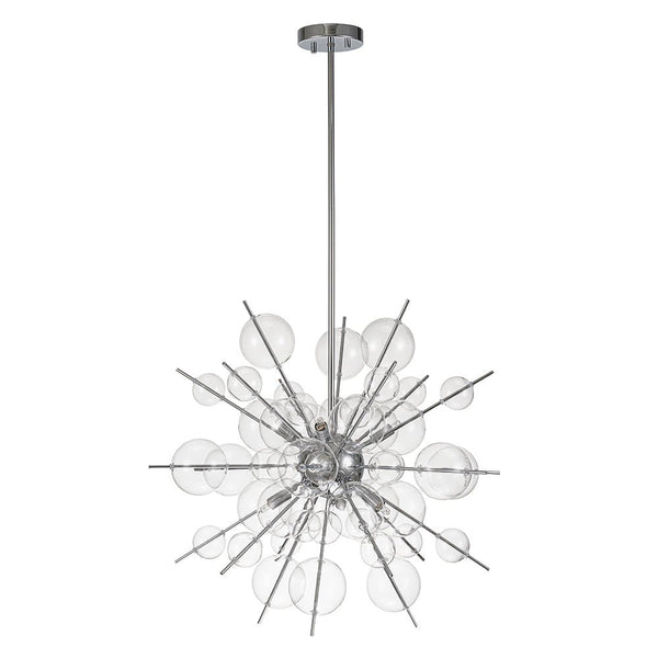 Chandelierias - Modern 6 - Light Bubble String Sputnik Chandelier - Chandelier - Chrome -