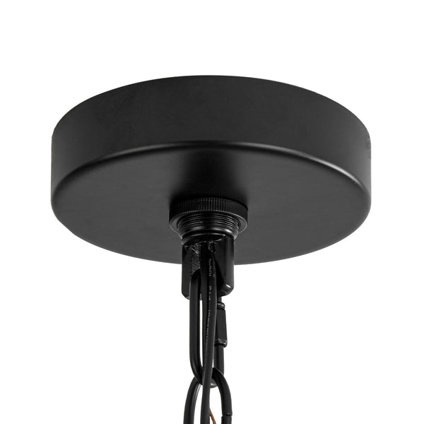 Chandelierias - Modern 6 - Light Metal Leaves Sphere Pendant - Chandeliers - 20.9in -