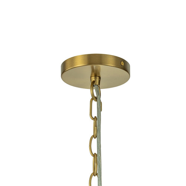 Chandelierias - Modern 9 - Light Clear Glass Grape Soap Bubble Chandelier - Chandeliers - Brass -