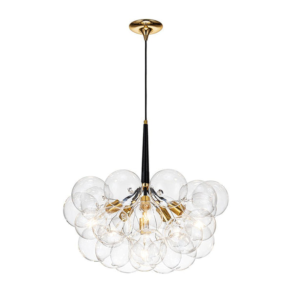 Chandelierias - Modern Clear Glass Bubble Cluster Chandelier - Chandelier - White - 4 Bulbs