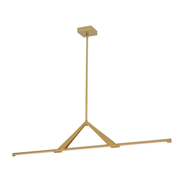 Chandelierias - Modern Dimmable LED Slim Long Bar Linear Pendant - Gold -