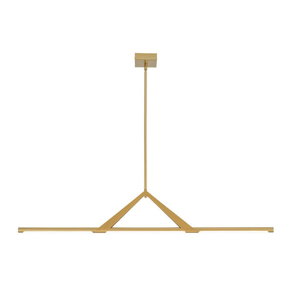 Chandelierias - Modern Dimmable LED Slim Long Bar Linear Pendant - Gold -