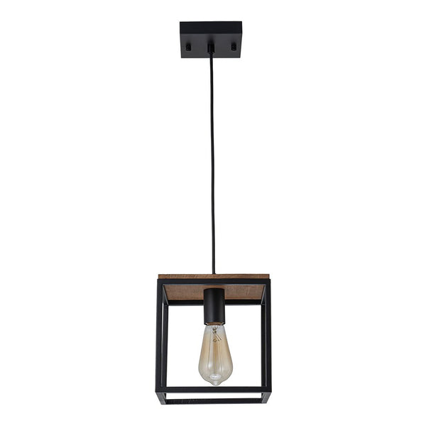 Chandelierias - Modern Farmhouse 1 - Light Square Cage Mini Pendant - Pendant - 1 Pack -