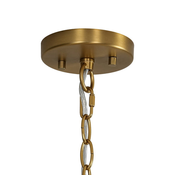 Chandelierias - Modern Gorgeous 12 - Light Swirled Glass Sphere Chandelier - Chandelier - 12 Bulbs -