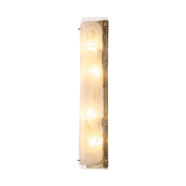 Chandelierias - Modern Handmade Cloud Glass Linear Vanity Light - Wall Light - 13.4in -