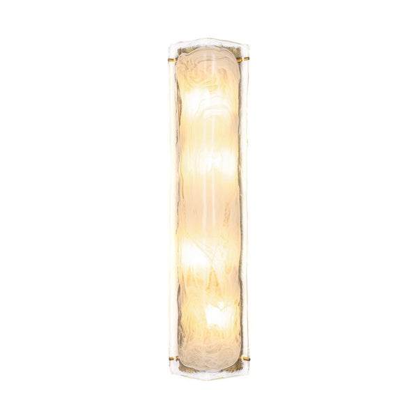 Chandelierias - Modern Handmade Cloud Glass Linear Vanity Light - Wall Light - 13.4in -