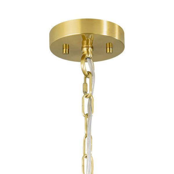 Chandelierias - Modern Industrial 1 - Light Oversized Flat Dome Pendant - Pendant - Brass -