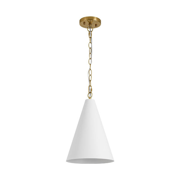 Chandelierias - Modern Minimalist 1 - Light Tapered Metal Pendant - Pendants - Brass -