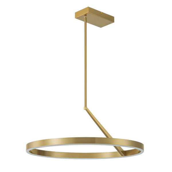 Chandelierias - Modern Minimalist Dimmable LED Round Pendant - Pendant - Brass -