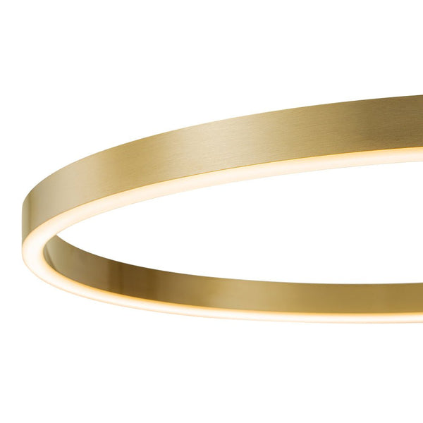 Chandelierias - Modern Minimalist Dimmable LED Round Pendant - Pendant - Brass -