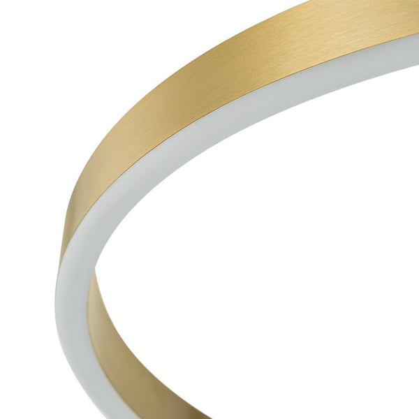 Chandelierias - Modern Minimalist Dimmable LED Round Pendant - Pendant - Brass -