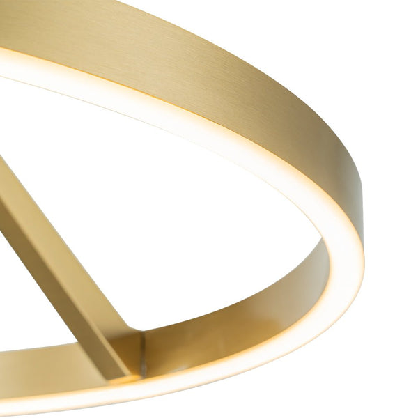 Chandelierias - Modern Minimalist Dimmable LED Round Pendant - Pendant - Brass -