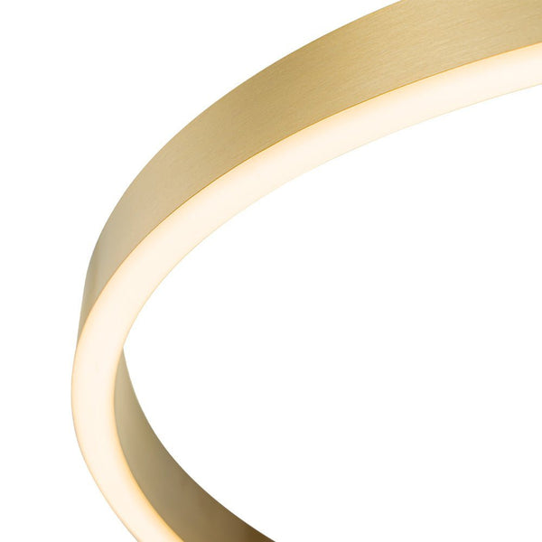 Chandelierias - Modern Minimalist Dimmable LED Round Pendant - Pendant - Brass -