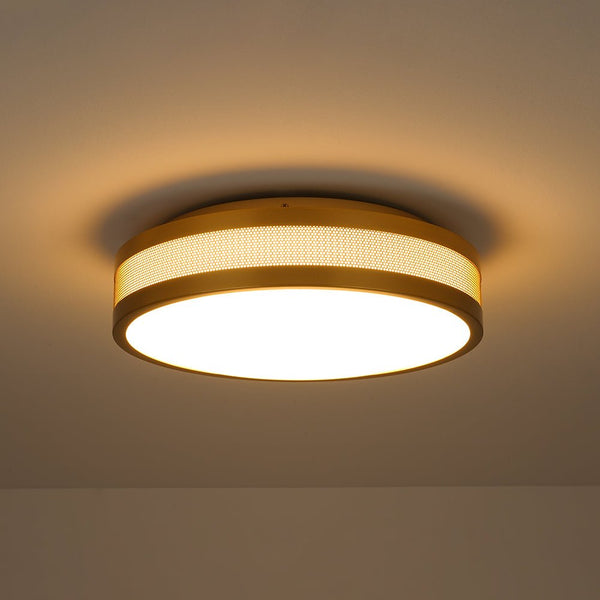 Chandelierias - Modern Perforated Dimmable LED Flush Mount - Flush Mount - Black -