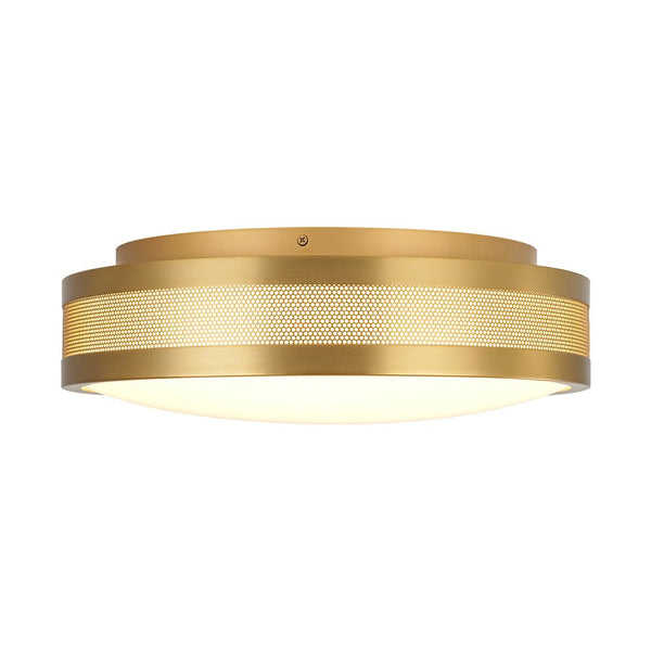 Chandelierias - Modern Perforated Dimmable LED Flush Mount - Flush Mount - Black -